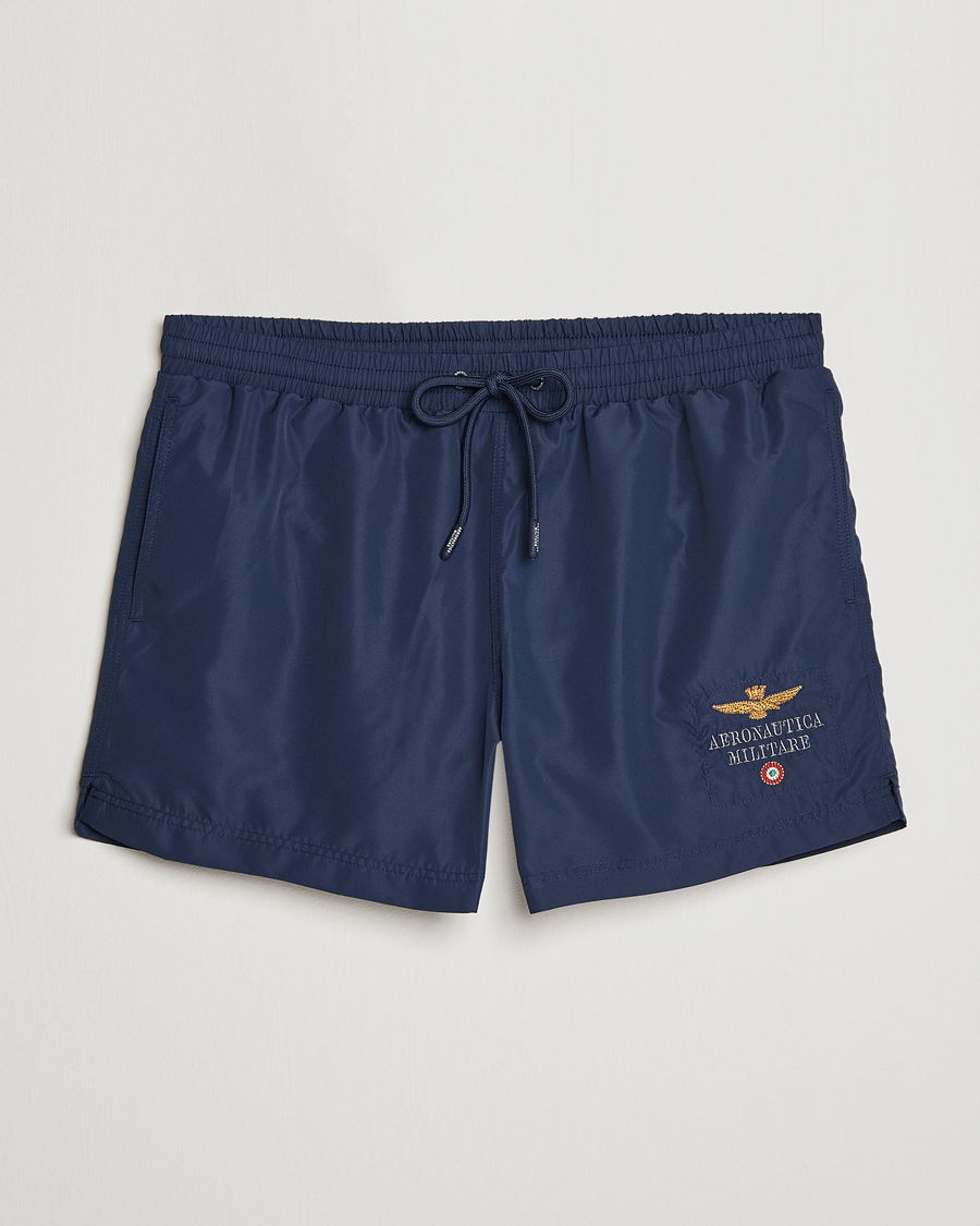 Herr | Badbyxor | Aeronautica Militare | Costume Swim Shorts Navy