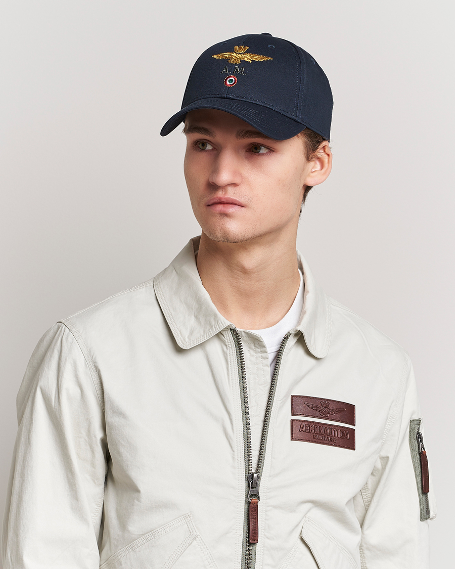 Herr |  | Aeronautica Militare | Cotton Baseball Cap Navy