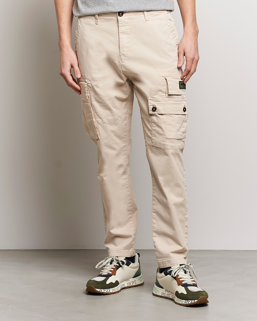 Herr | Cargobyxor | Aeronautica Militare | Soft Twill Pocket Pants Plaster