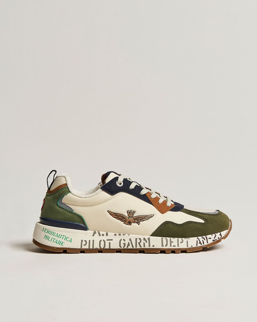 Herr | Aeronautica Militare Running Sneakers Light Green | Aeronautica Militare | Running Sneakers Light Green