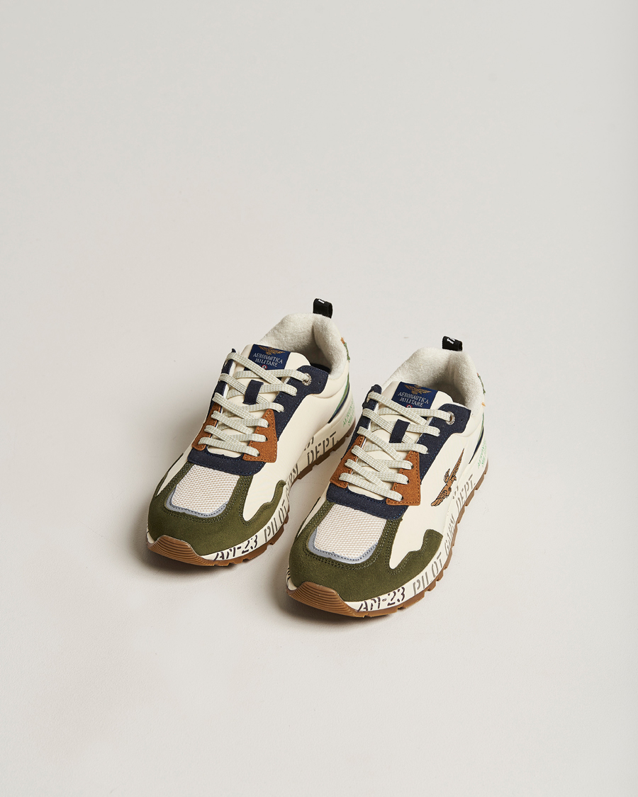 Herr | Aeronautica Militare Running Sneakers Light Green | Aeronautica Militare | Running Sneakers Light Green