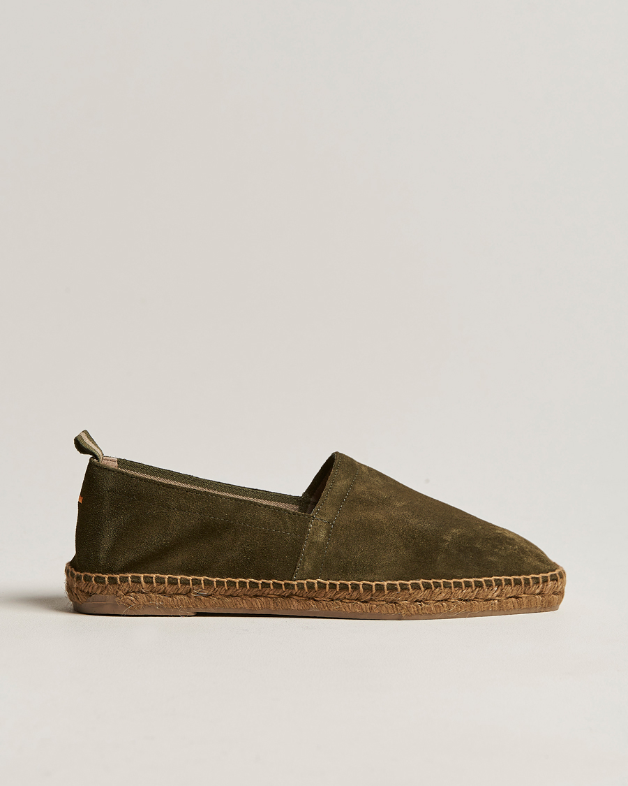 Herr | Castañer Pablo Casual Suede Espadrilles Musgo | Castañer | Pablo Casual Suede Espadrilles Musgo