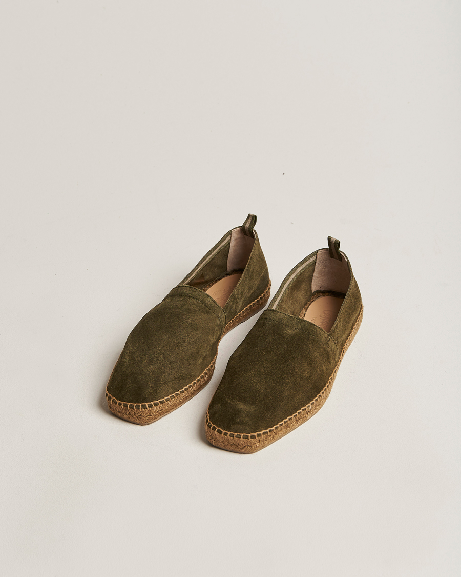 Herr | Castañer Pablo Casual Suede Espadrilles Musgo | Castañer | Pablo Casual Suede Espadrilles Musgo
