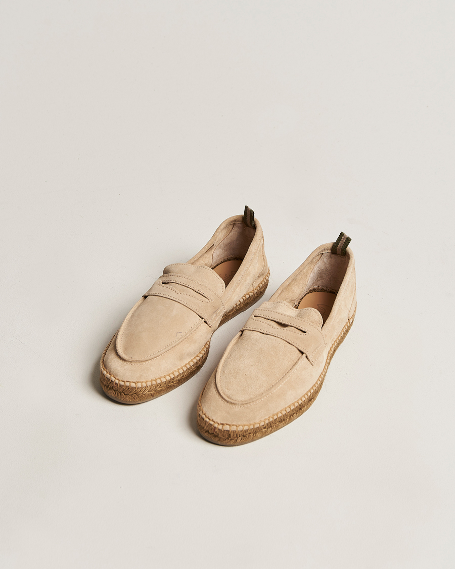 Herr | Mockaskor | Castañer | Nacho Casual Suede Loafers Cream