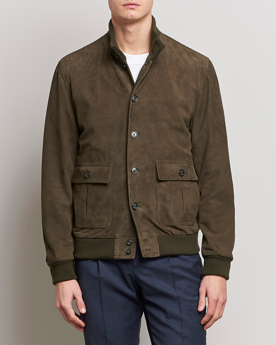 Herr | Skinnjackor | Valstar | Valstarino Suede Jacket Muschio