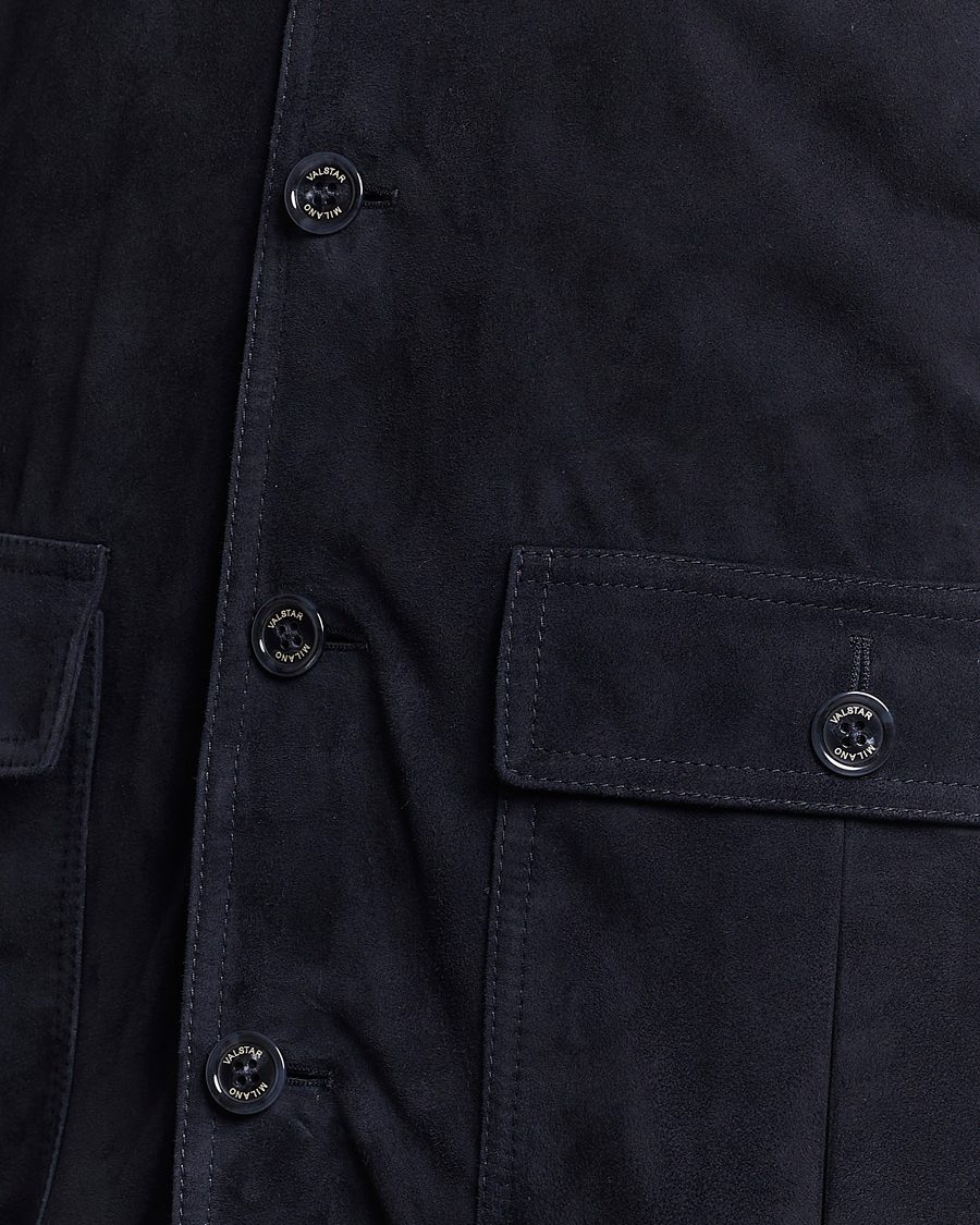 Herr | Jackor | Valstar | Valstarino Suede Jacket Navy