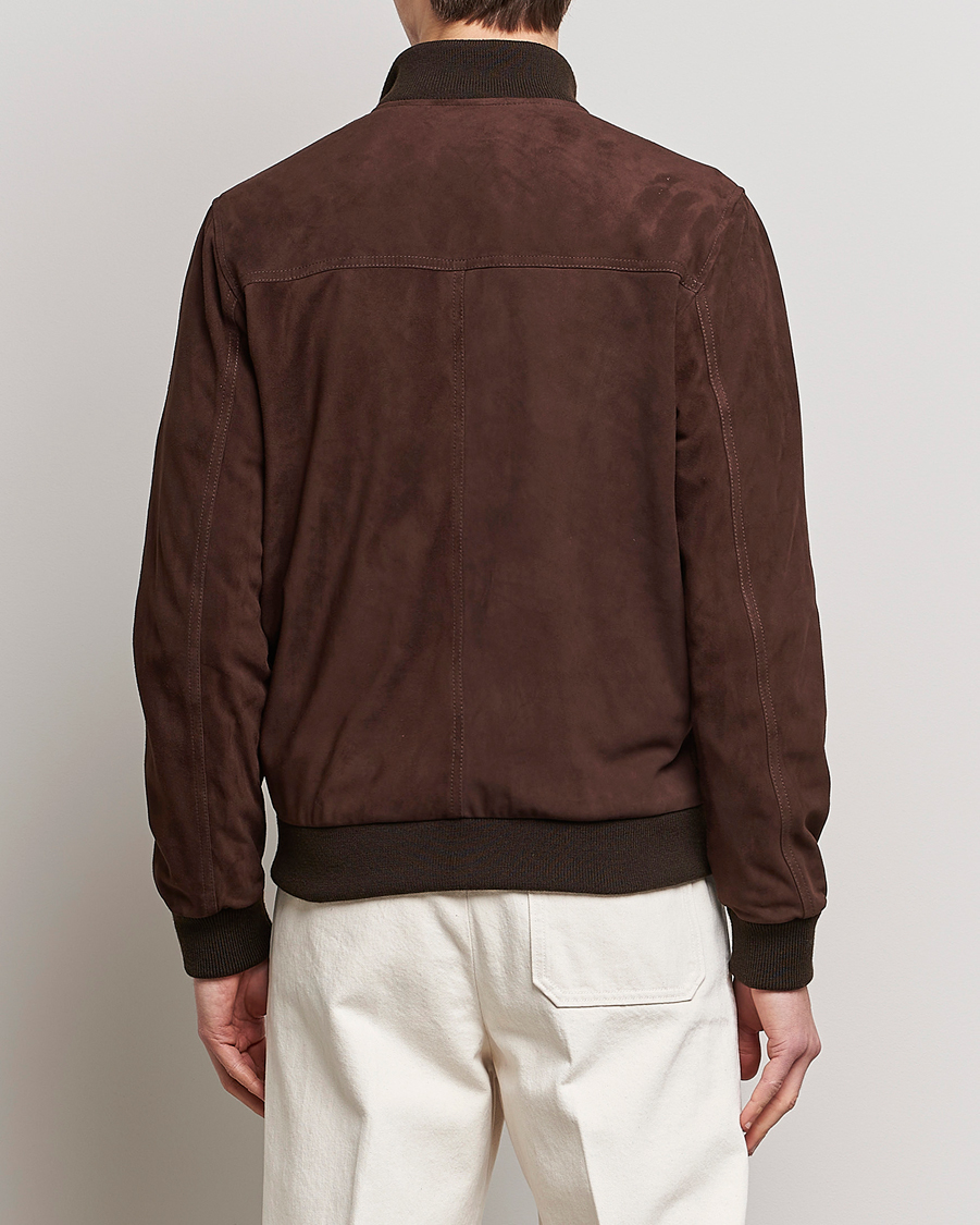 Herr | Jackor | Valstar | Valstarino Suede Jacket Dark Brown