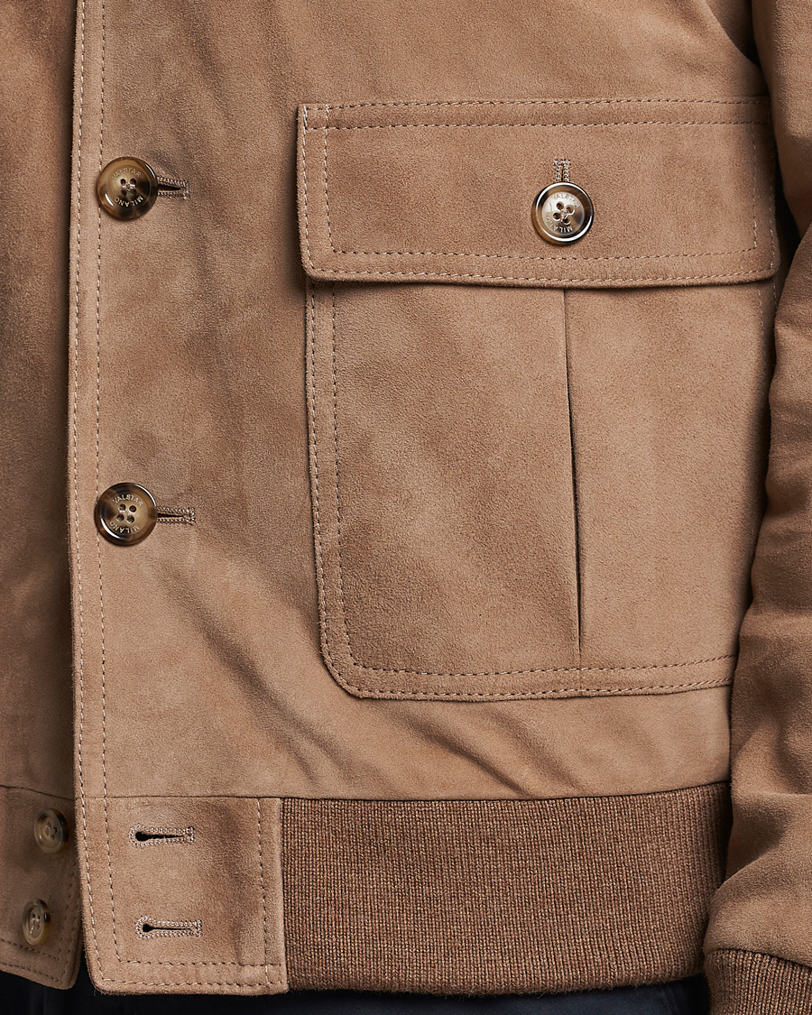Herr | Jackor | Valstar | Valstarino Suede Jacket Light Beige
