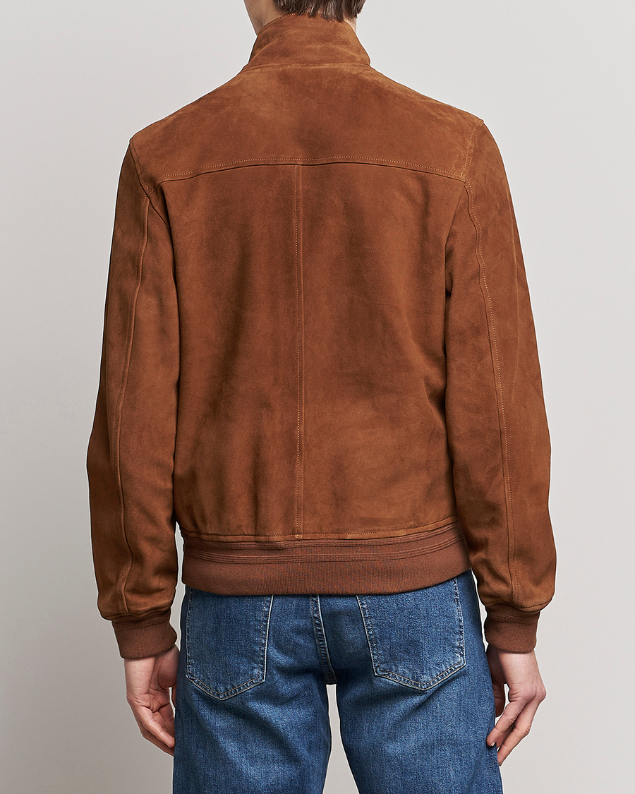 Herr | Jackor | Valstar | Suede Zip Blouson Sandal