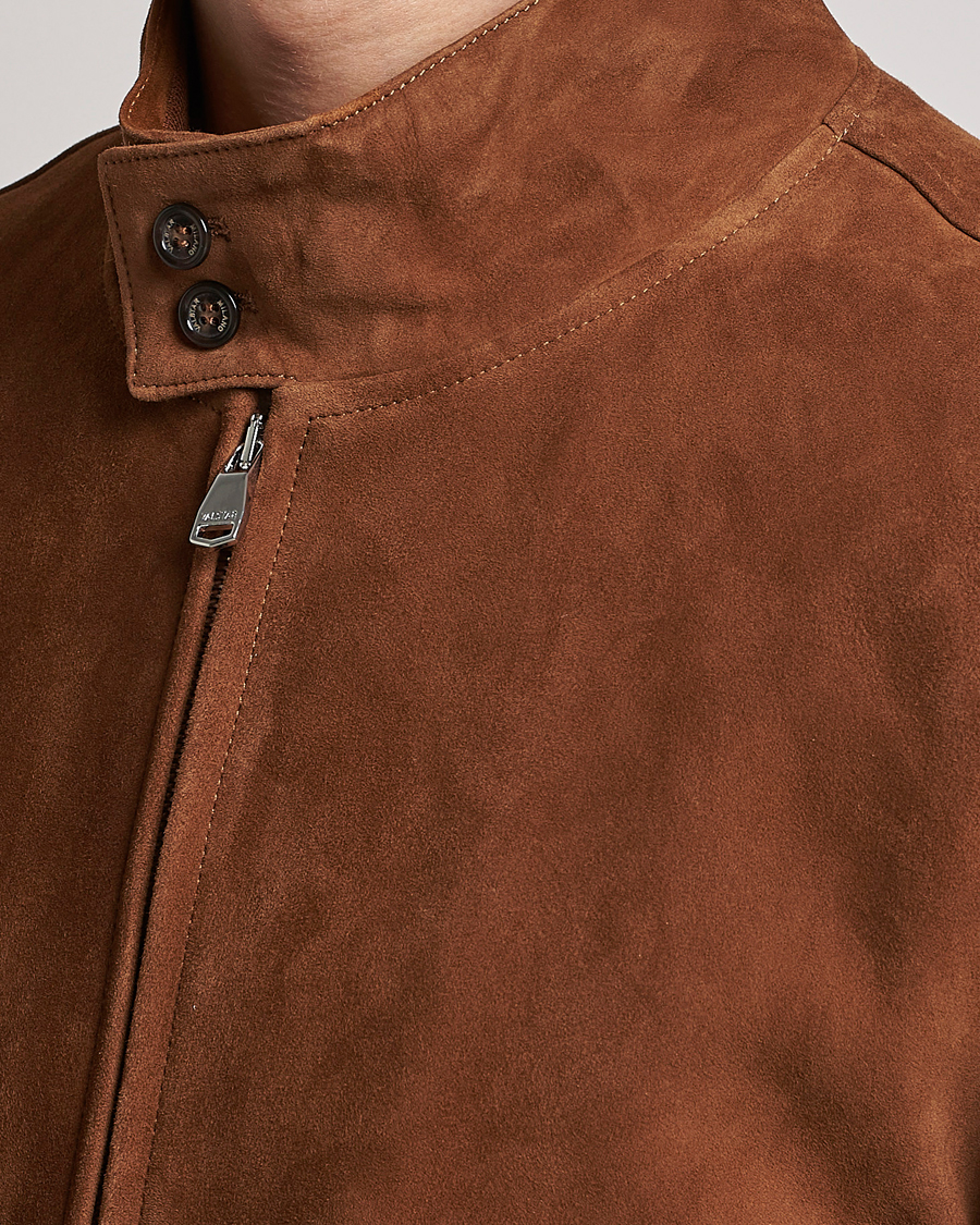 Herr | Jackor | Valstar | Suede Zip Blouson Sandal