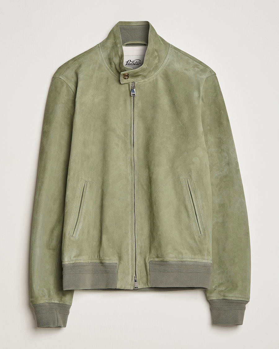 Herr | Jackor | Valstar | Suede Zip Blouson Cardo
