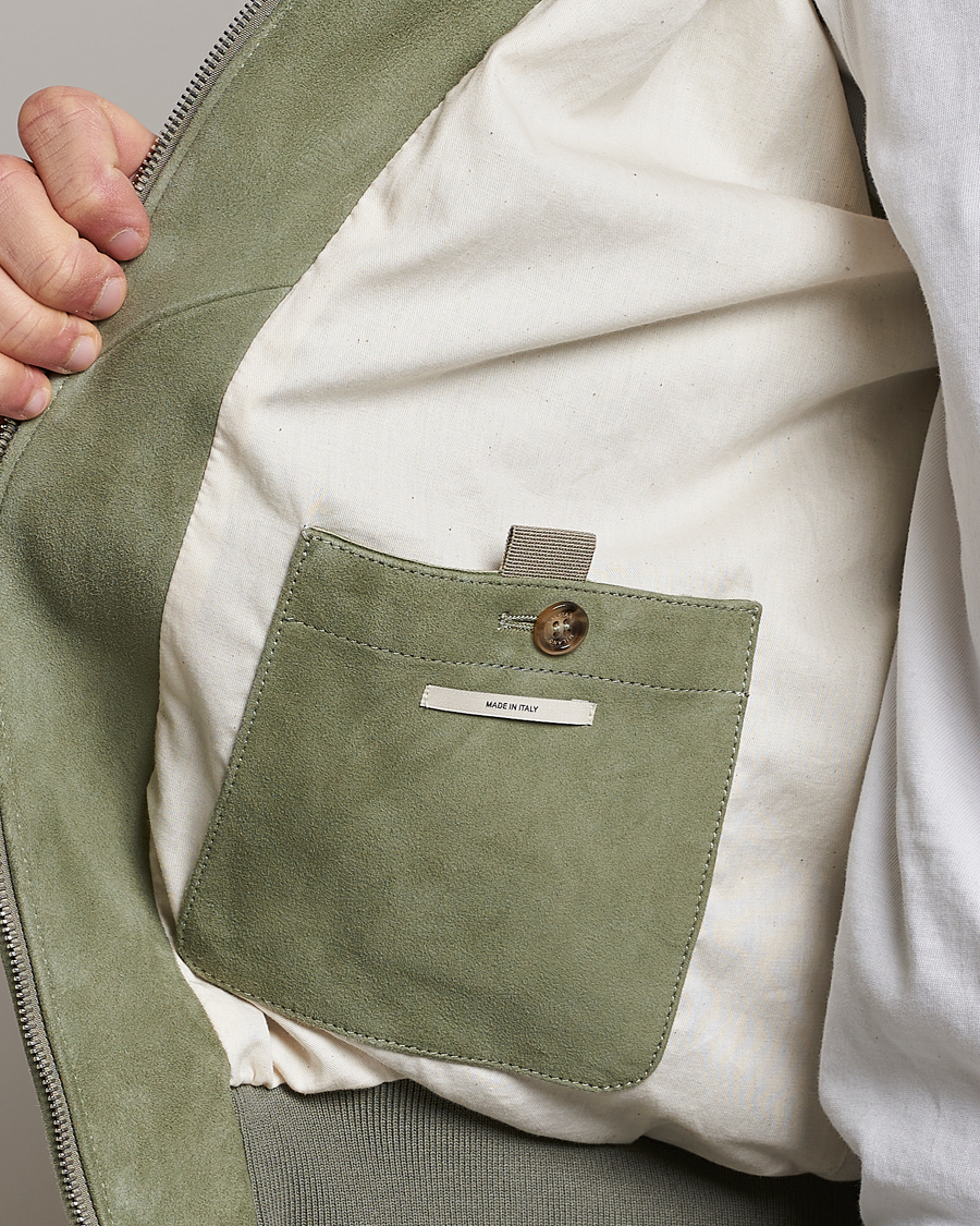 Herr | Jackor | Valstar | Suede Zip Blouson Cardo