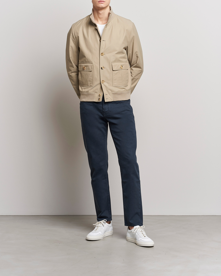 Herr | Jackor | Valstar | Valstarino Water Repellent Cotton Jacket Beige