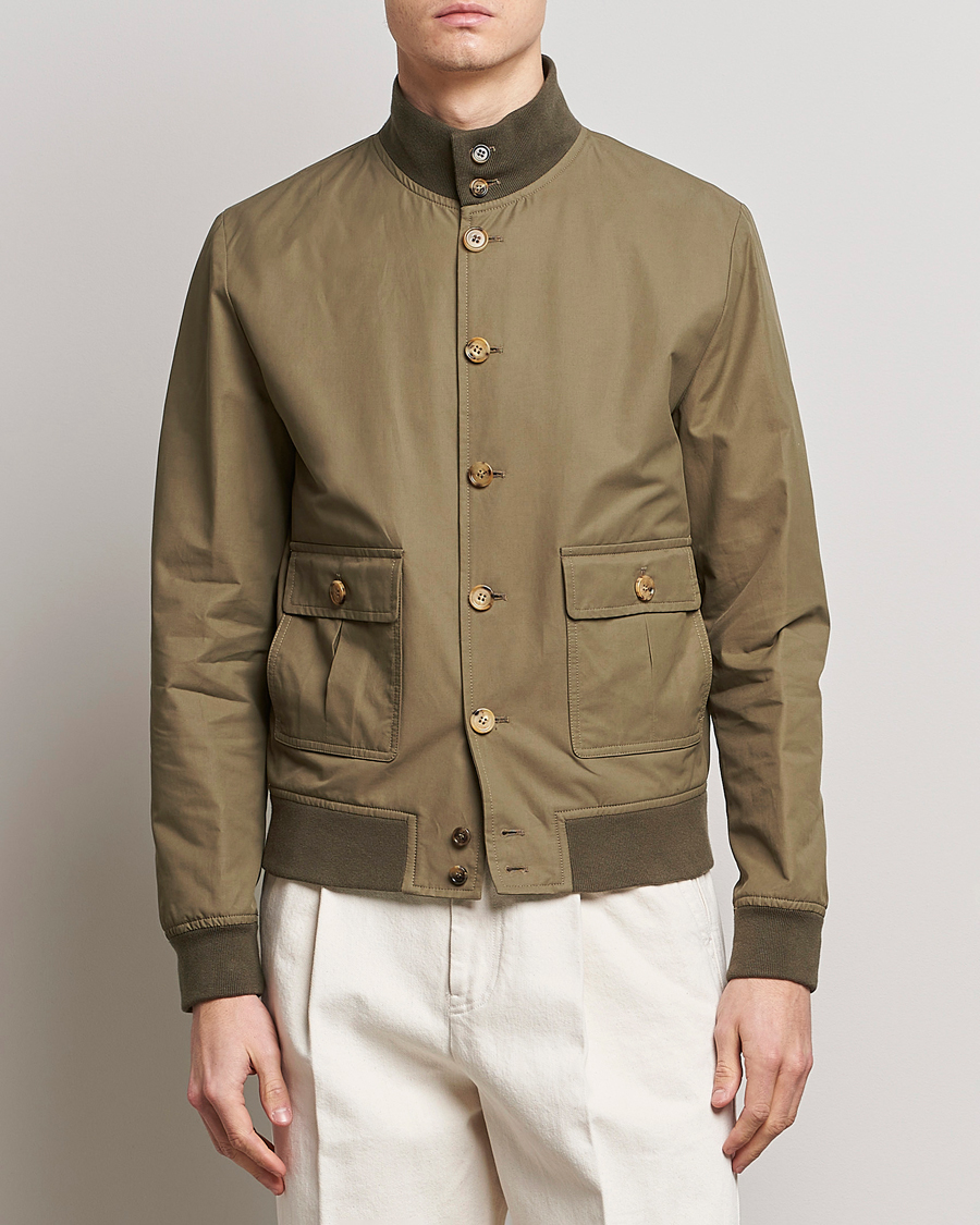 Herr | Jackor | Valstar | Valstarino Water Repellent Cotton Jacket Olive