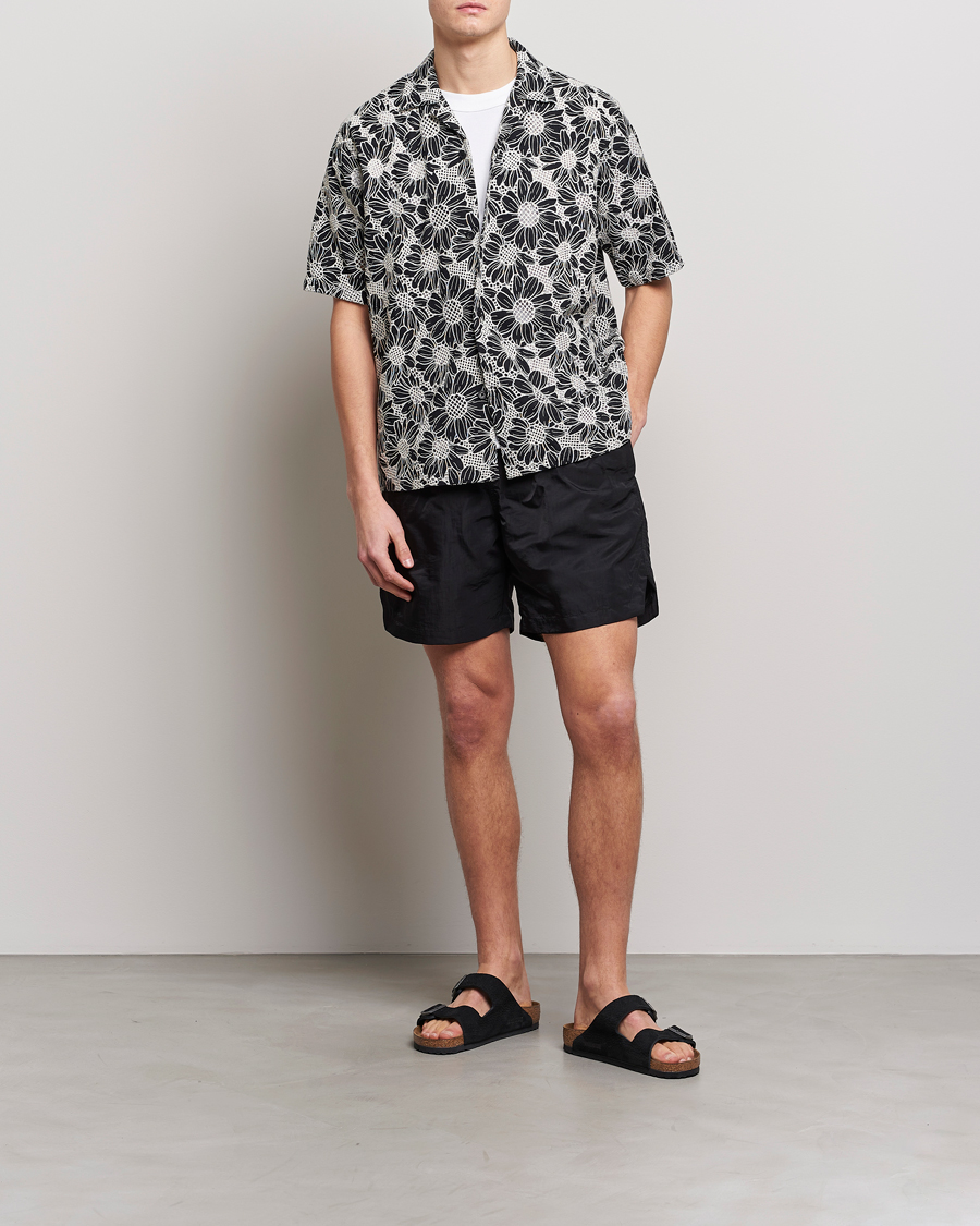 Herr | Skjortor | Sunflower | Cayo Floral Short Sleeve Shirt Black