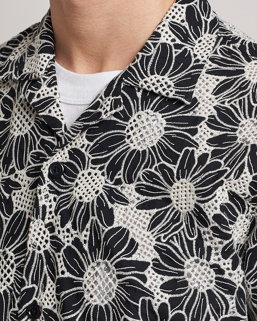 Herr | Skjortor | Sunflower | Cayo Floral Short Sleeve Shirt Black