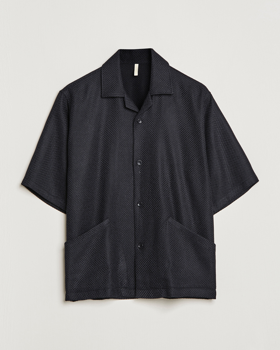 Herr | Skjortor | Sunflower | Coco Short Sleeve Cabana Shirt Black