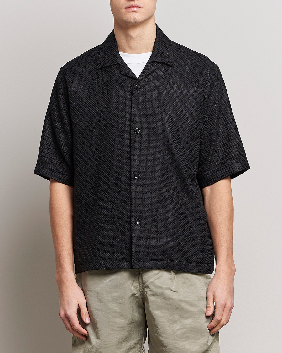 Herr | Skjortor | Sunflower | Coco Short Sleeve Cabana Shirt Black