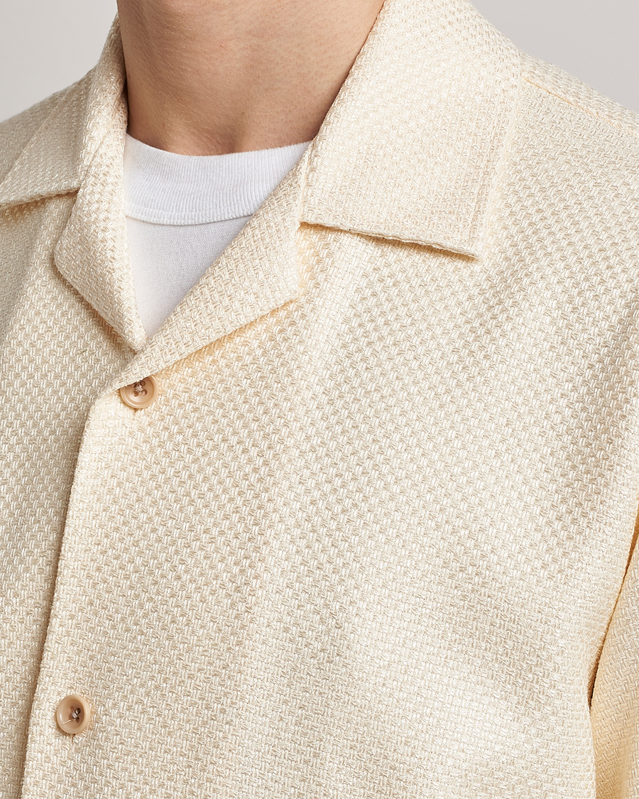 Herr | Skjortor | Sunflower | Coco Short Sleeve Cabana Shirt Off White