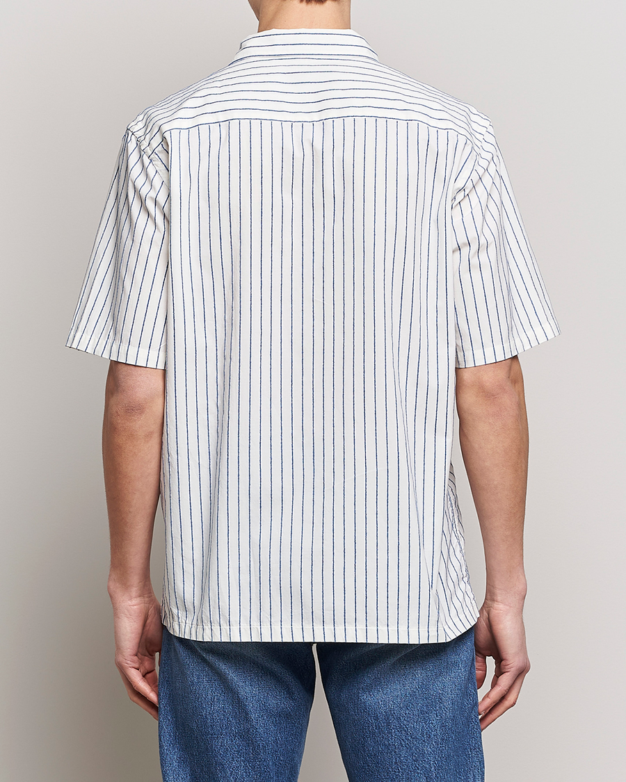 Herr | Skjortor | Sunflower | Spacey Striped Camp Shirt Blue/White