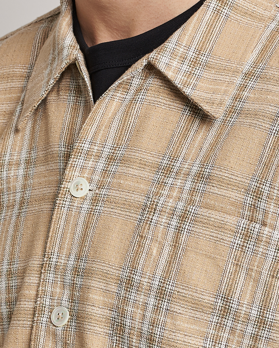 Herr | Skjortor | Sunflower | Spacey Long Sleeve Shirt Khaki Check