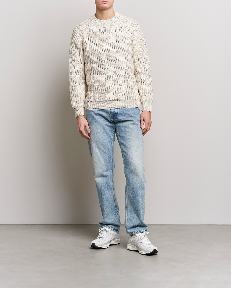 Herr | Tröjor | Sunflower | Tape Heavy Sweater Off White