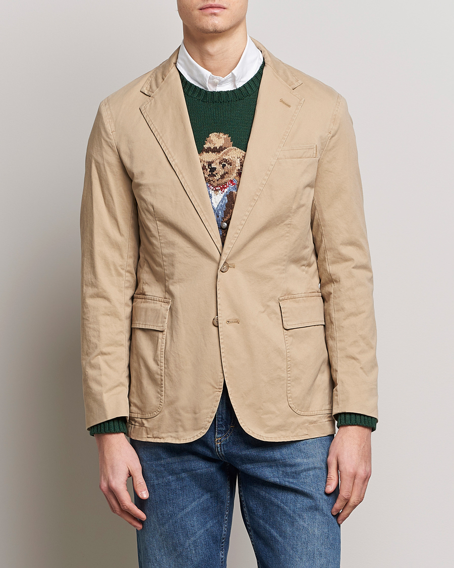 Herr | Bomullskavajer | Polo Ralph Lauren | Cotton Stretch Sportcoat Monument Tan