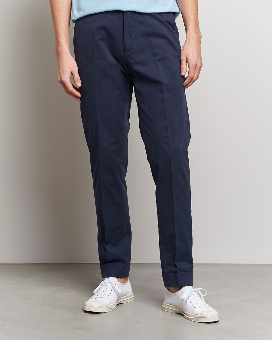 Herr | Byxor | Polo Ralph Lauren | Cotton Stretch Trousers Nautical Ink
