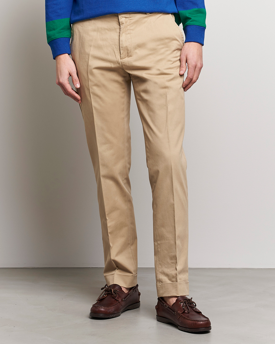 Herr | Byxor | Polo Ralph Lauren | Cotton Stretch Trousers Monument Tan