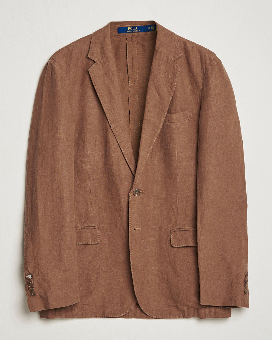 Herr | Kavajer | Polo Ralph Lauren | Linen Sportcoat Luggage Brown