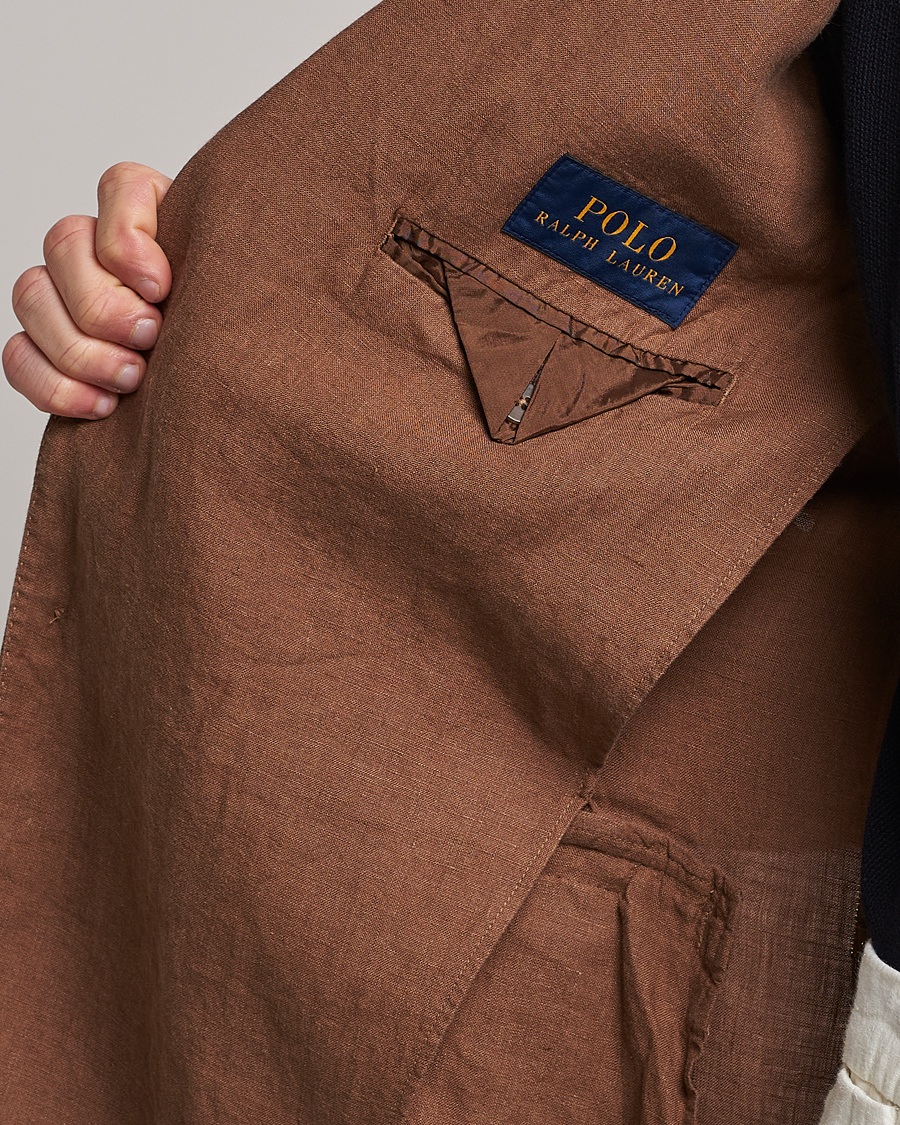 Herr | Kavajer | Polo Ralph Lauren | Linen Sportcoat Luggage Brown