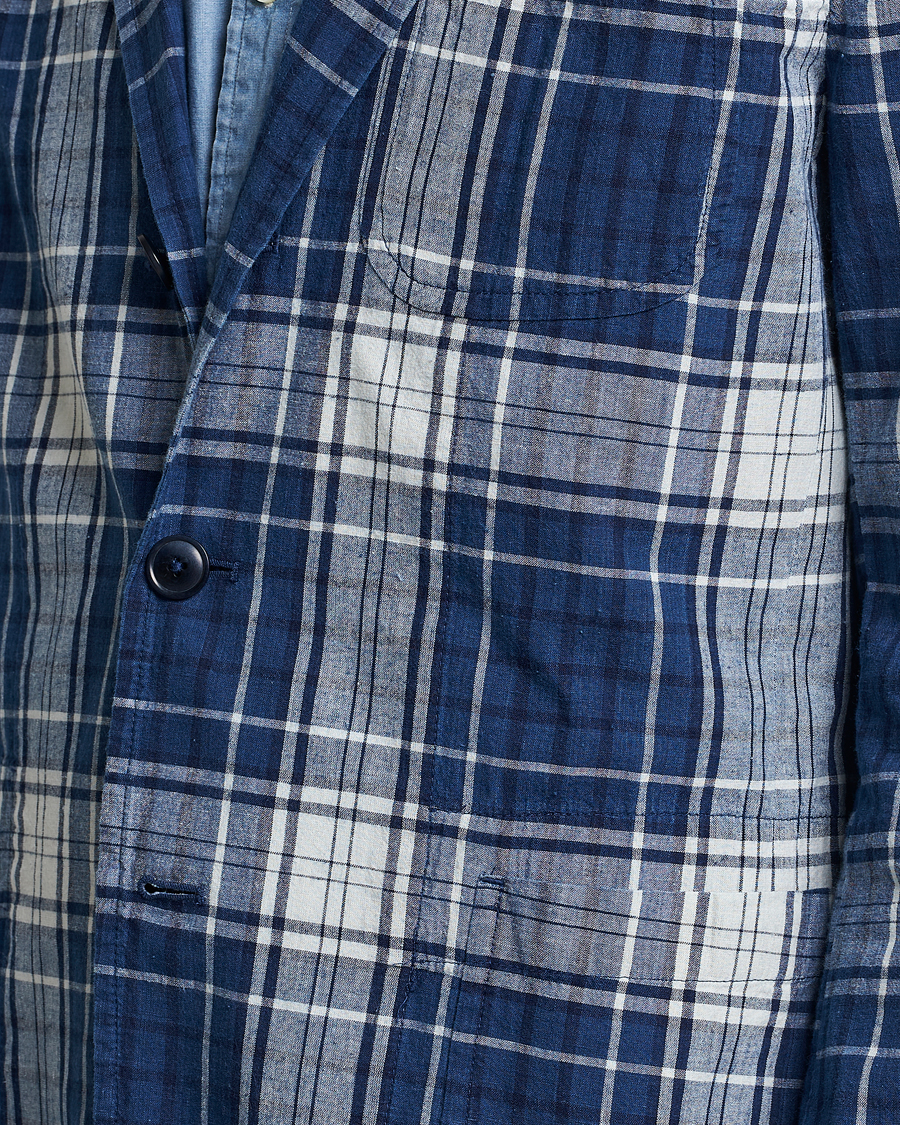Herr | Kavajer | Polo Ralph Lauren | Madras Indigo Checked Sportcoat Blue Multi