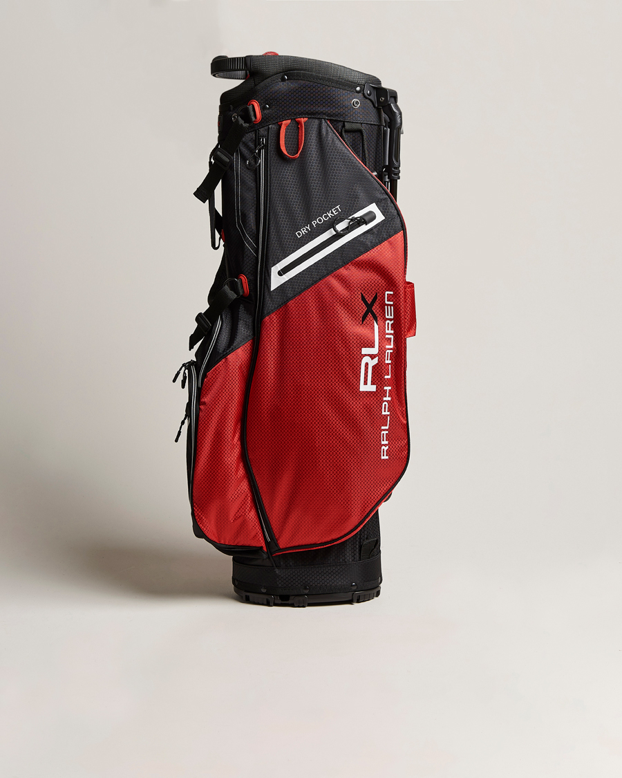 Herr | RLX Ralph Lauren Stand Golf Bag Black/Red | RLX Ralph Lauren | Stand Golf Bag Black/Red