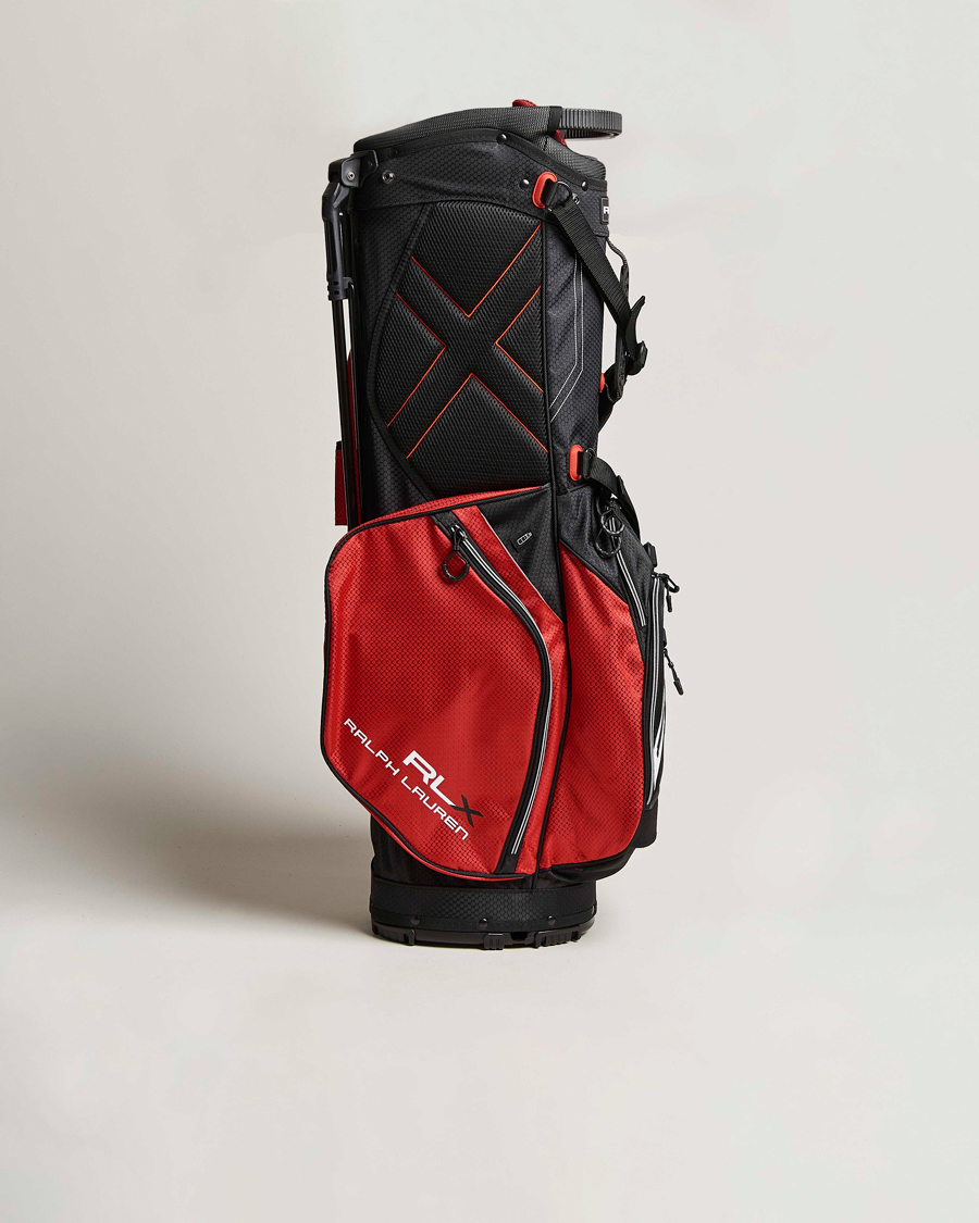 Herr | RLX Ralph Lauren Stand Golf Bag Black/Red | RLX Ralph Lauren | Stand Golf Bag Black/Red