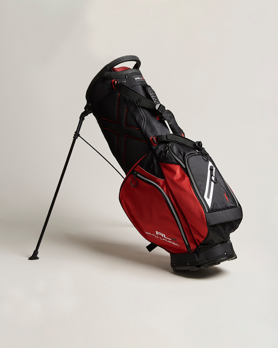 Herr | RLX Ralph Lauren Stand Golf Bag Black/Red | RLX Ralph Lauren | Stand Golf Bag Black/Red