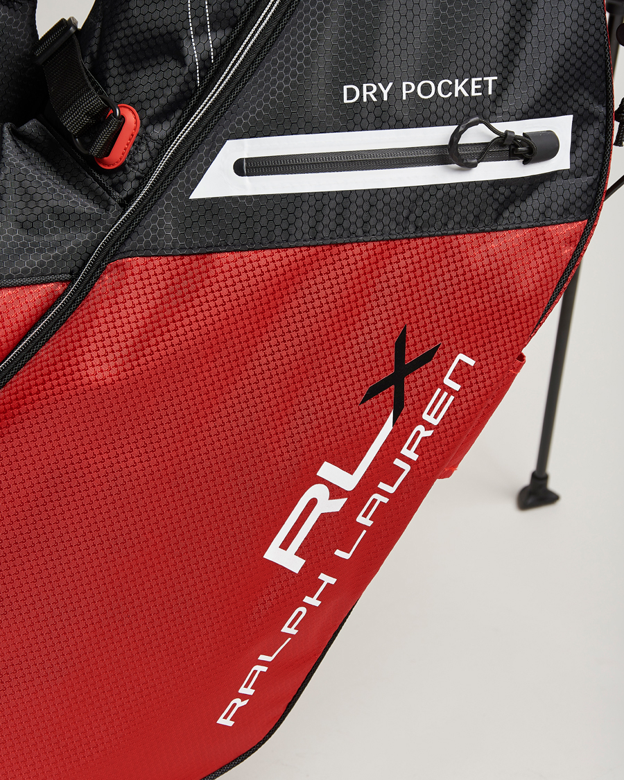 Herr | RLX Ralph Lauren Stand Golf Bag Black/Red | RLX Ralph Lauren | Stand Golf Bag Black/Red