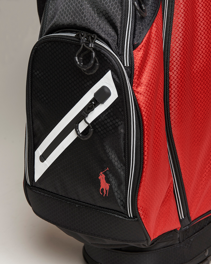 Herr | RLX Ralph Lauren Stand Golf Bag Black/Red | RLX Ralph Lauren | Stand Golf Bag Black/Red