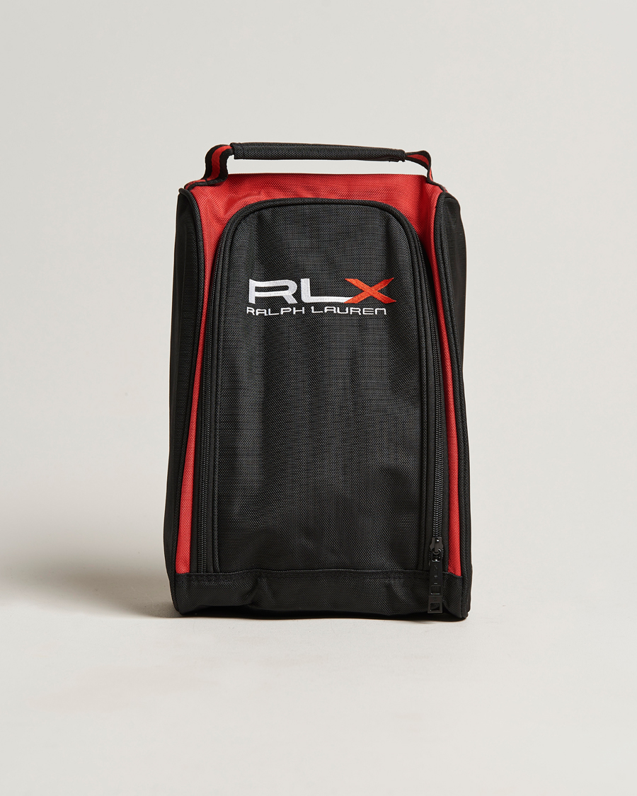 Herr | RLX Ralph Lauren Golf Shoe Bag Black/Red | RLX Ralph Lauren | Golf Shoe Bag Black/Red