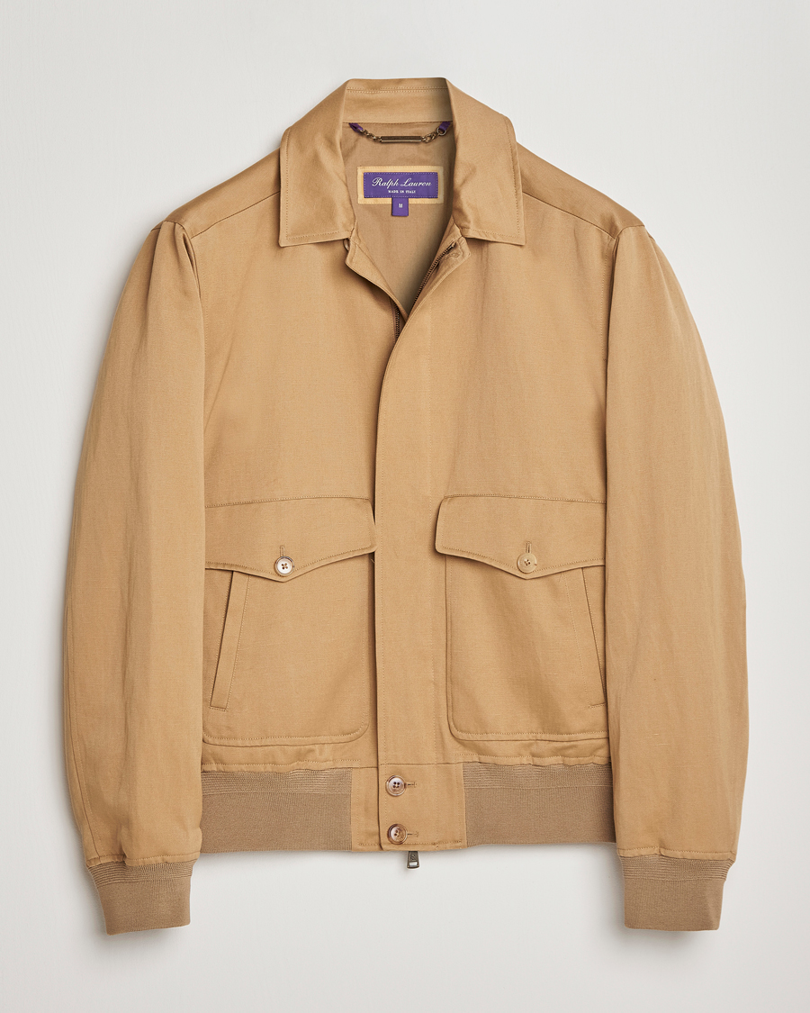Herr | Skjortor | Ralph Lauren Purple Label | Harrington Jacket Icon Khaki