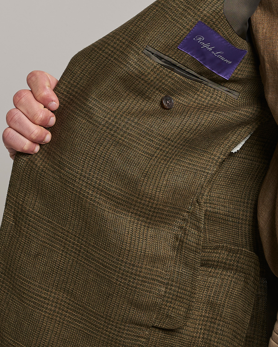 Herr | Jackor | Ralph Lauren Purple Label | Herringbone Wool Jacket Sage Green