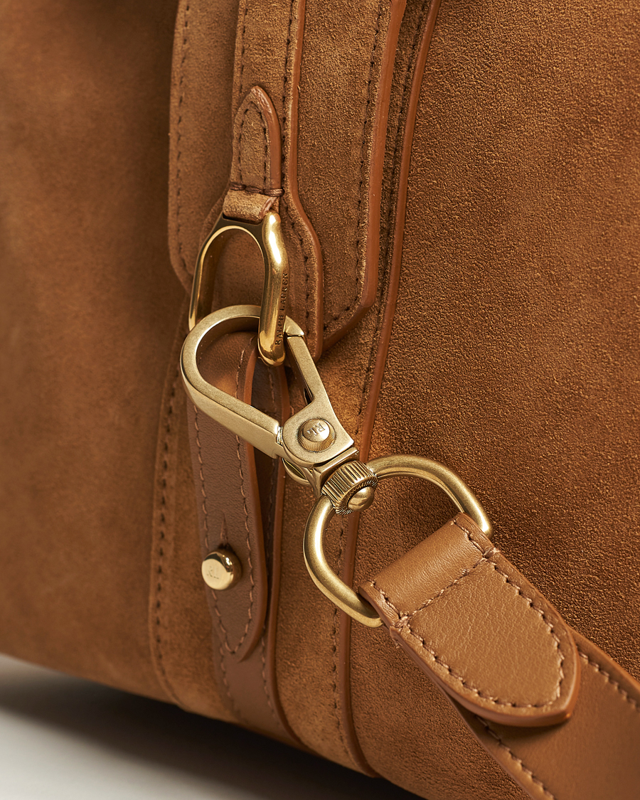 Herr | Ralph Lauren Purple Label Large Suede Duffelbag Fawn | Ralph Lauren Purple Label | Large Suede Duffelbag Fawn