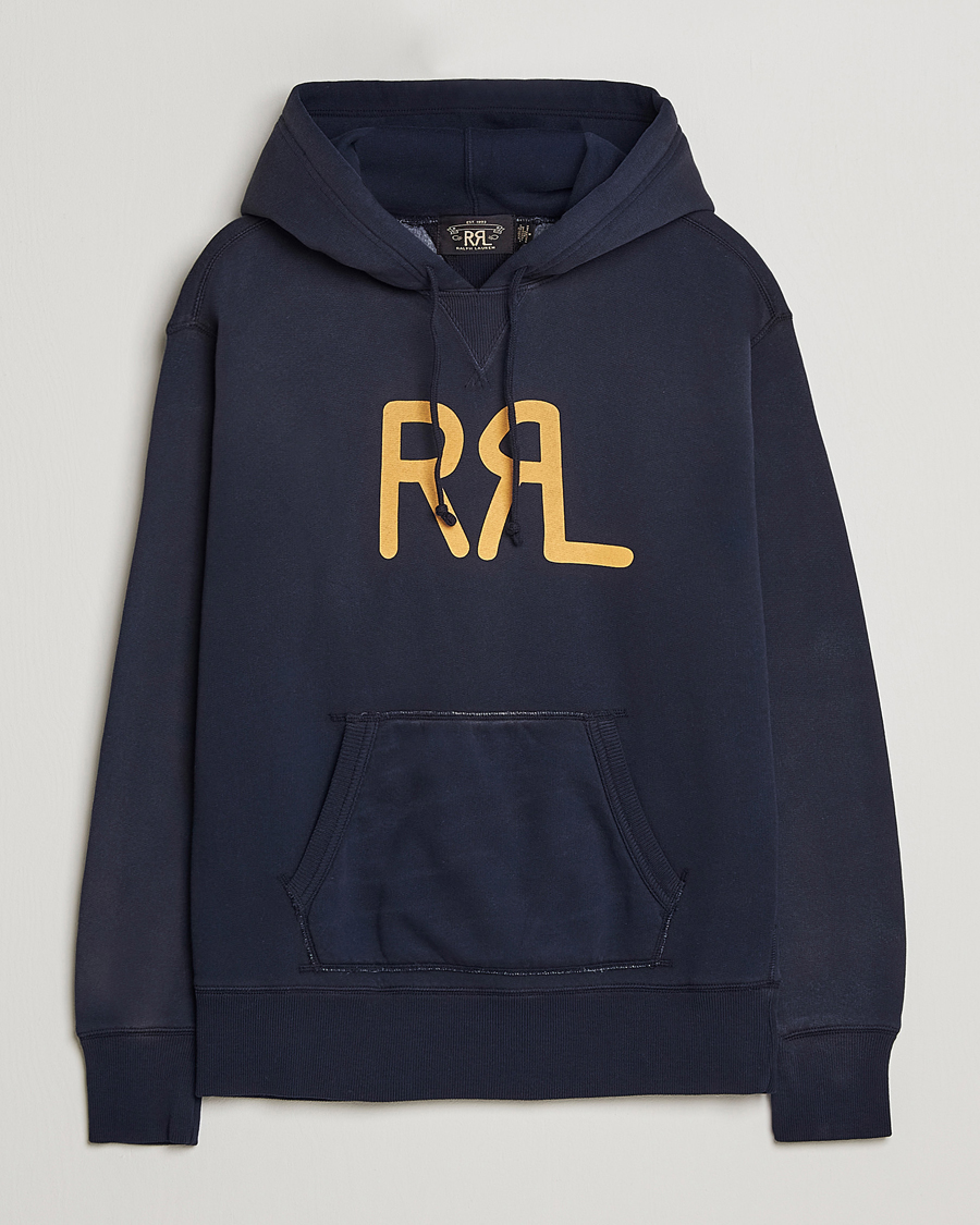 Herr | Tröjor | RRL | Hooded Pullover Faded Navy