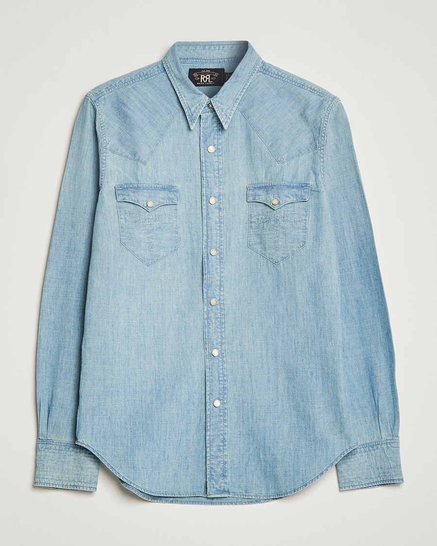 Herr |  | RRL | Buffalo Denim Western Shirt Davey Wash