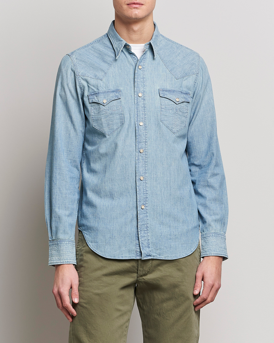 Herr | Kläder | RRL | Buffalo Denim Western Shirt Davey Wash