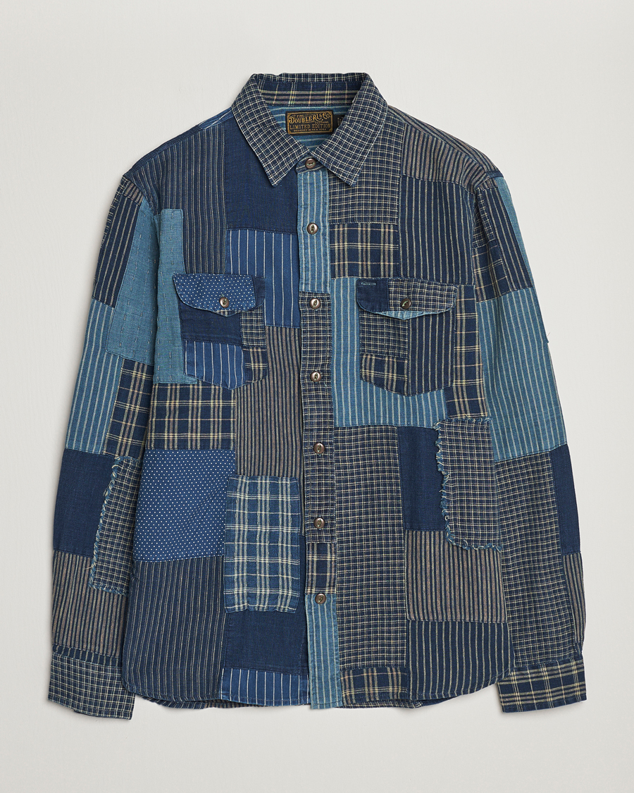 Herr | Skjortor | RRL | Sweet Orr Overshirt Indigo Patchwork