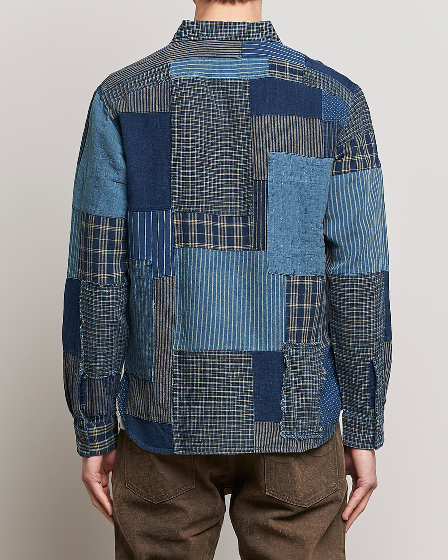 Herr | Skjortor | RRL | Sweet Orr Overshirt Indigo Patchwork