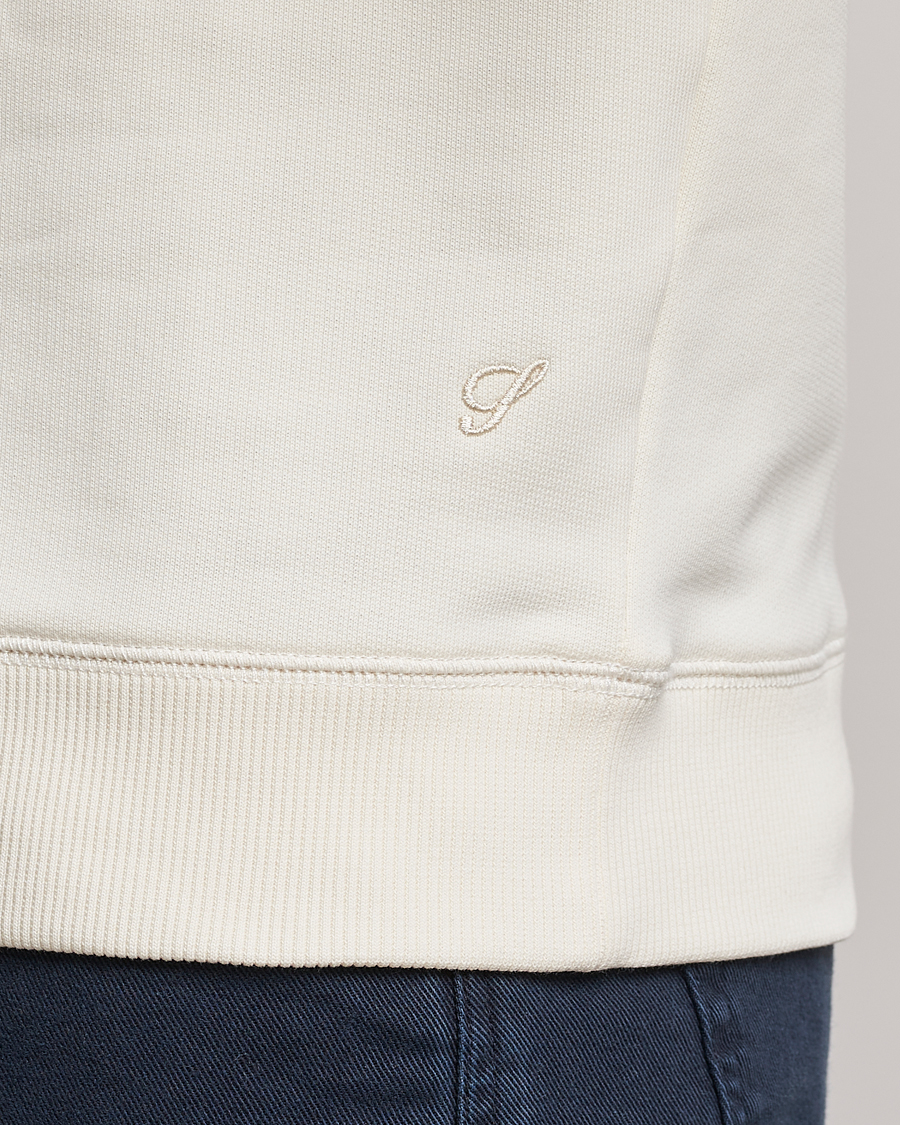 Herr | Tröjor | Stenströms | Cotton Collage Crew Neck White