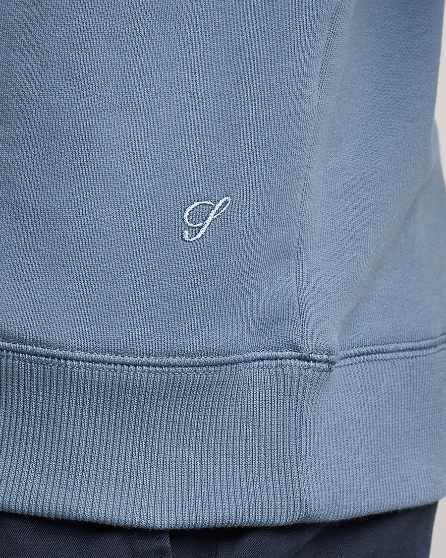 Herr | Tröjor | Stenströms | Cotton Collage Crew Neck Blue