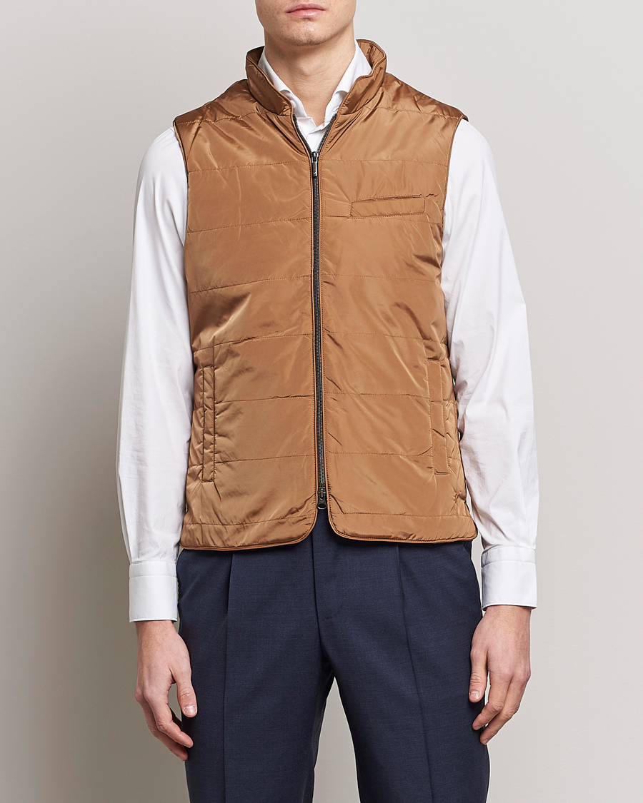 Herr |  | Stenströms | Padded Nylon Vest Brown