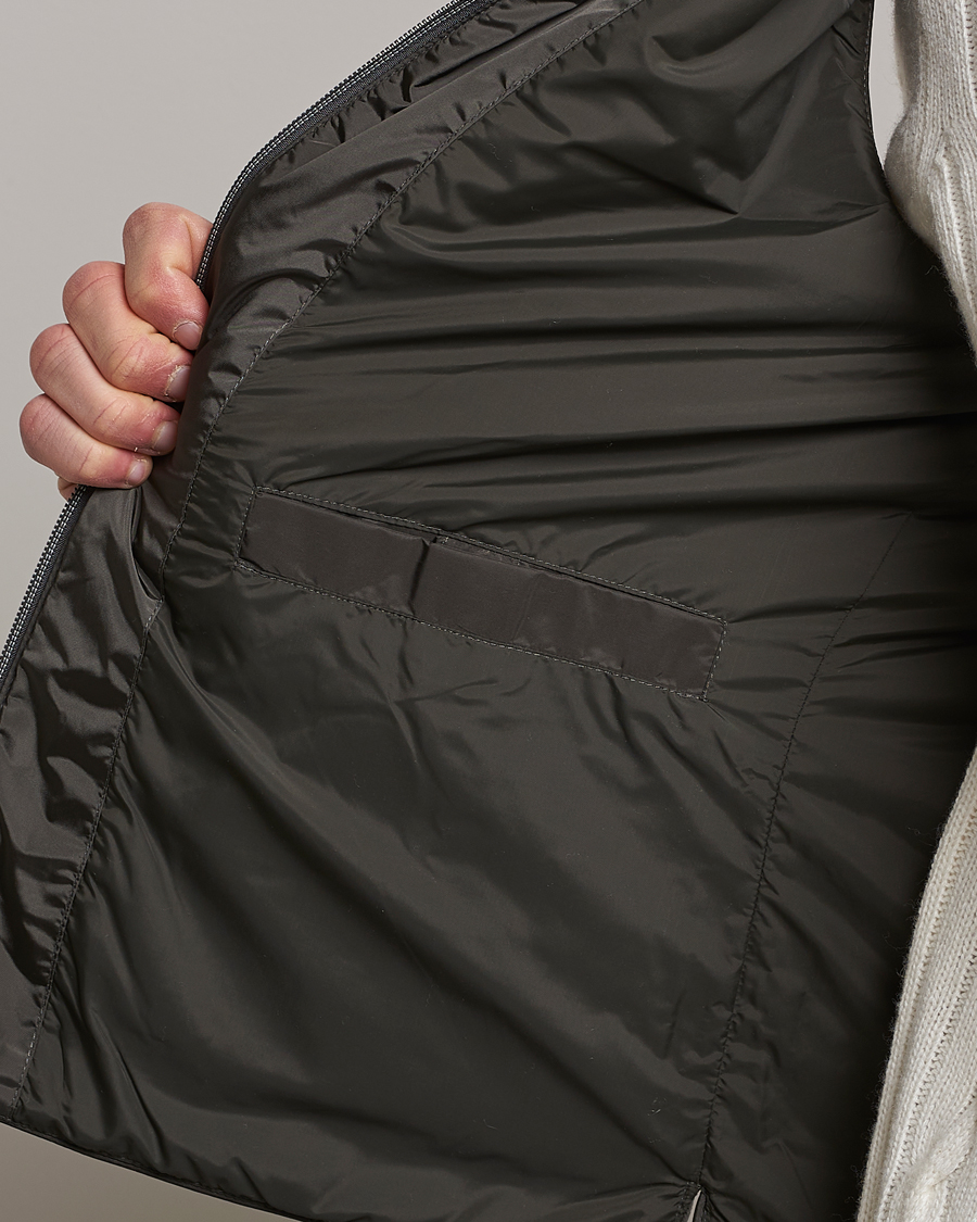 Herr | Västar | Stenströms | Padded Nylon Vest Dark Green